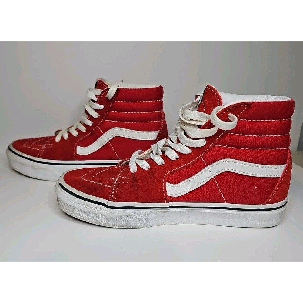 VANS Sk8-Hi Red High Tops Womens 5.5 Mens 4 Red